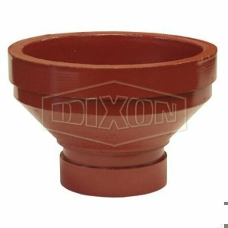 DIXON Reducing Adapter, 3 x 2 in Nominal, Grooved End Style, Ductile Iron, Import RAGG3020